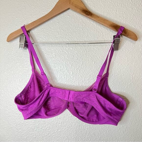 SOMA 1222 orchid daze purple pink unlined lace PC perfect coverage bra 38C - Picture 4 of 7